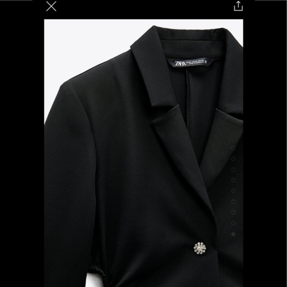 Zara cutout shirt style jumpsuit - Picture 5 of 9